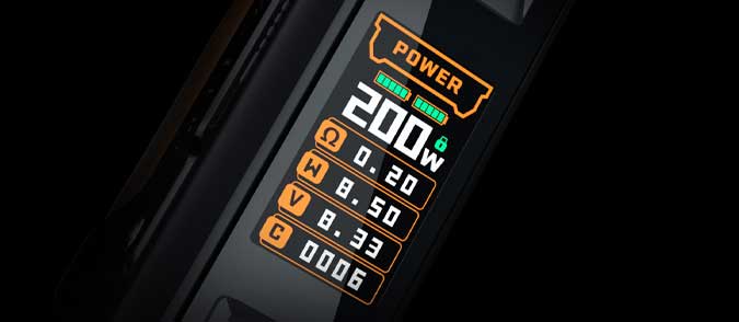 GEEKVAPE L200 screen