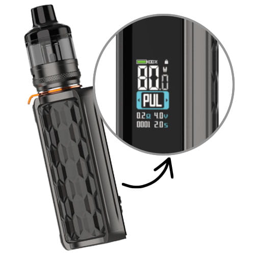 vaporesso target 80 review screen