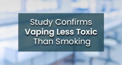 study confirms vaping less toxic than smoking