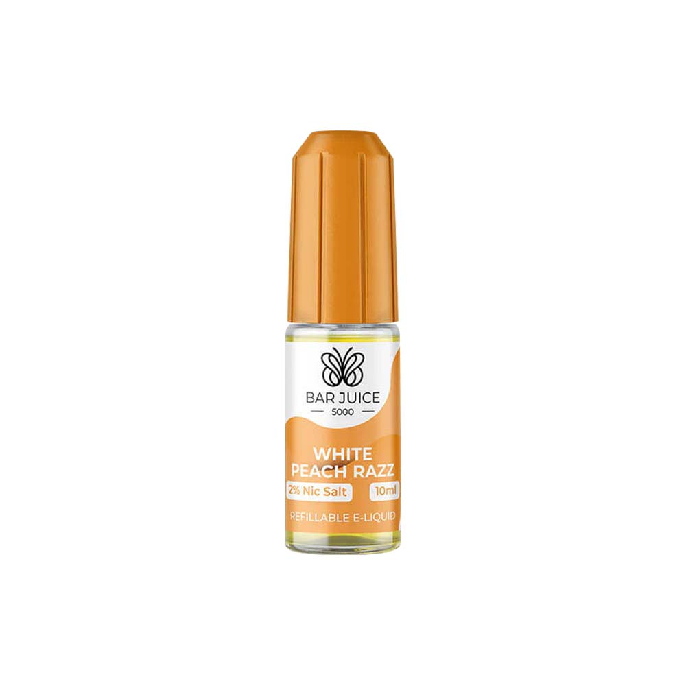 bar juice 5000 nic salt 10ml white peach razz