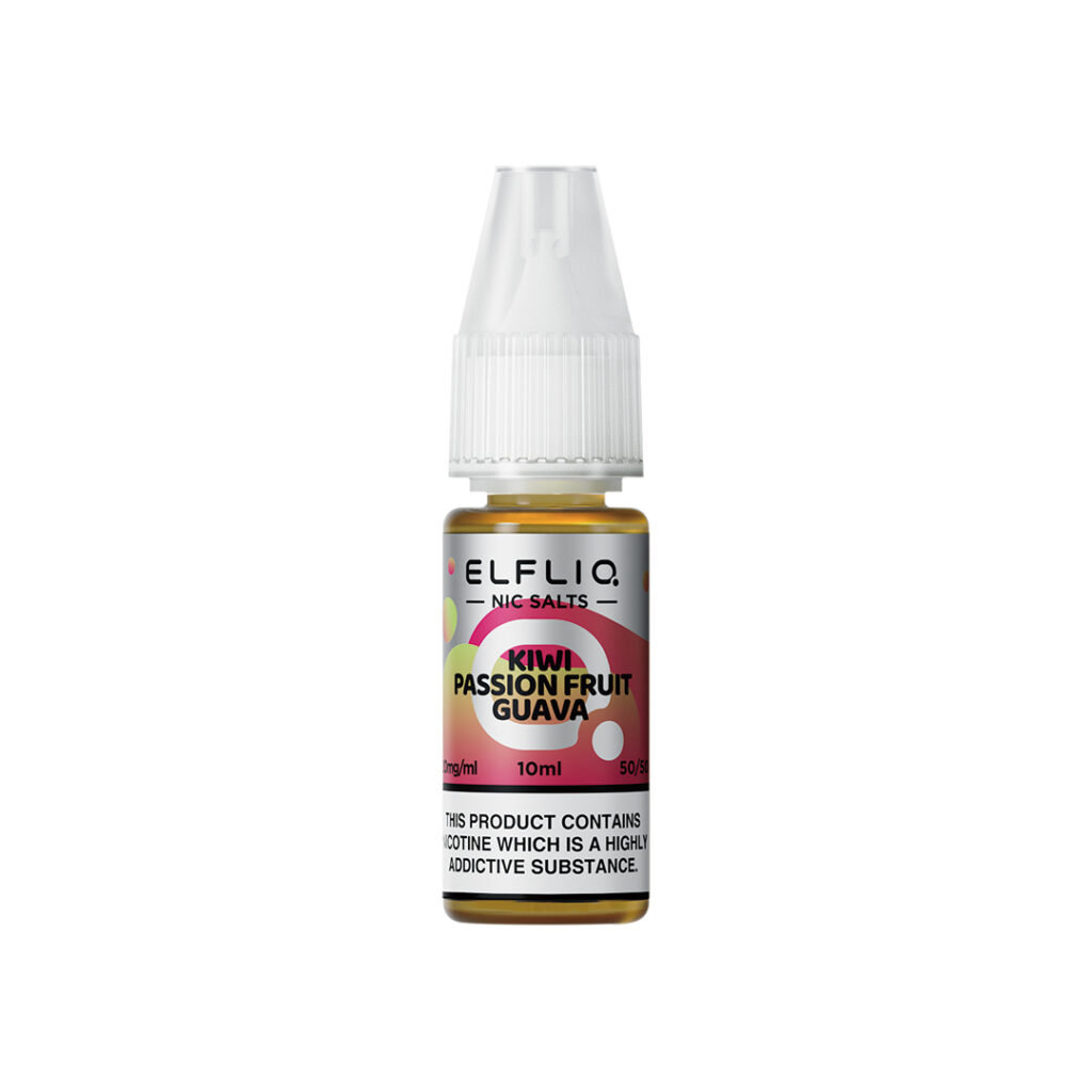 elf bar elfliq nic salt 10ml kiwi passion fruit guava