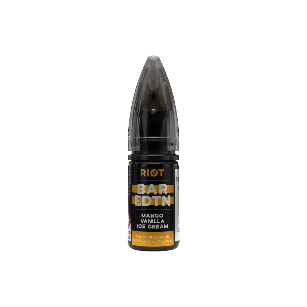 riot bar edition 10ml mango vanilla ice cream