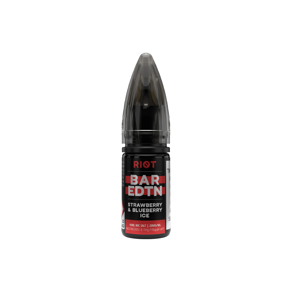riot bar edition 10ml strawberry blueberry ice