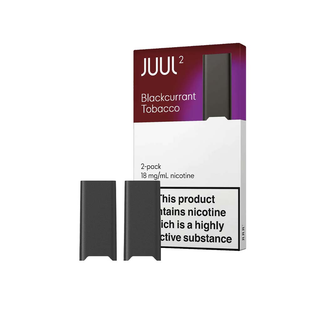 juul 2 pods x2 blackcurrant tobacco contents