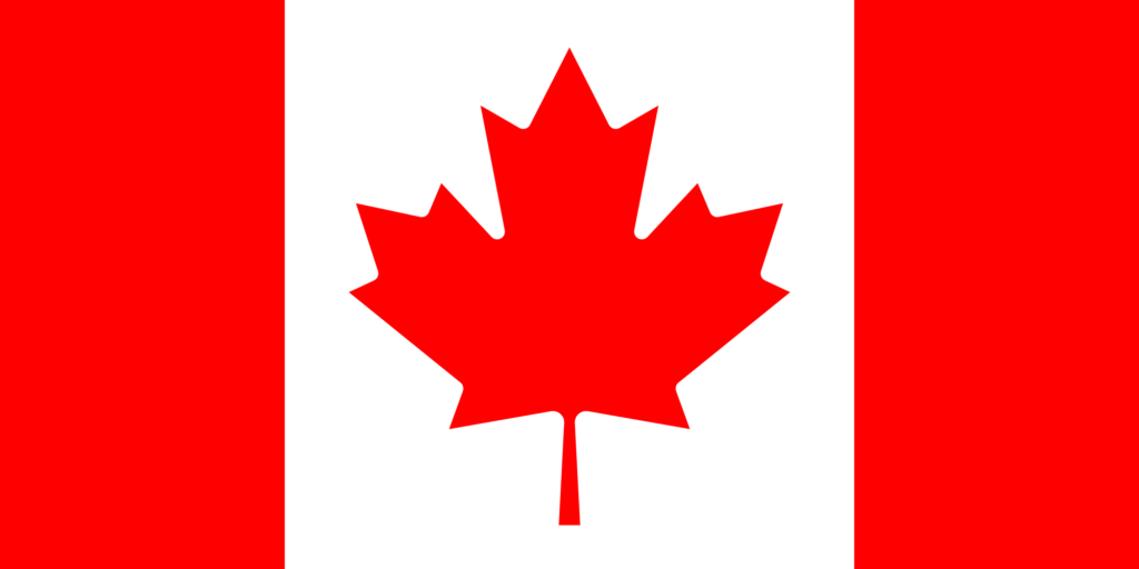 Flag of Canada - vaping on holiday
