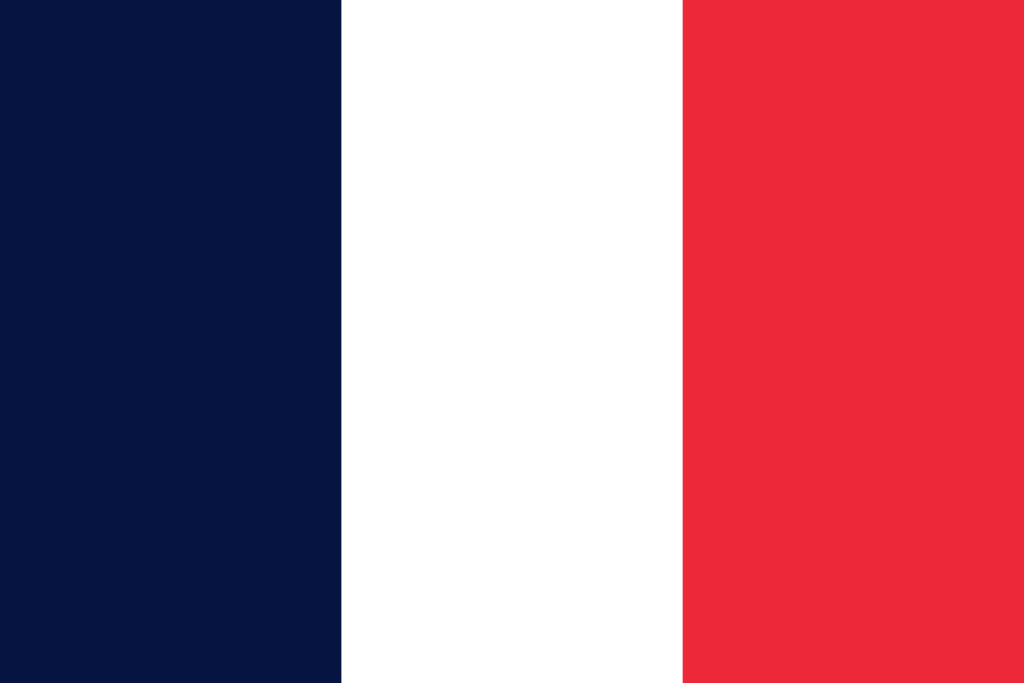 Flag of France - vaping on holiday