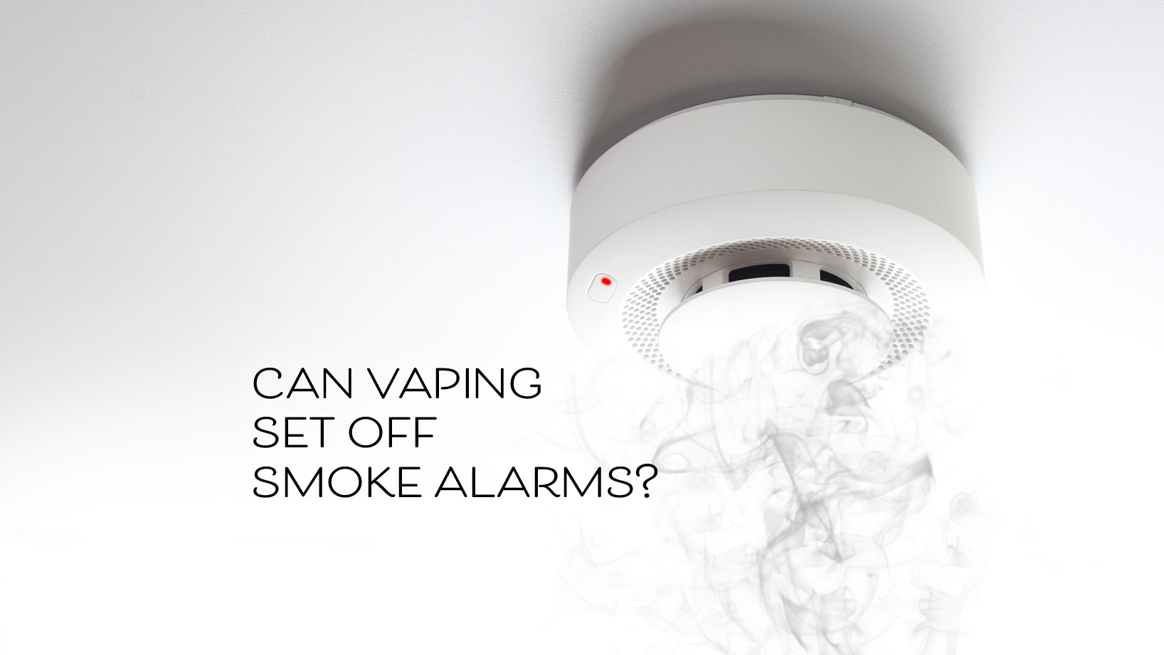 can vaping set off smoke alarms