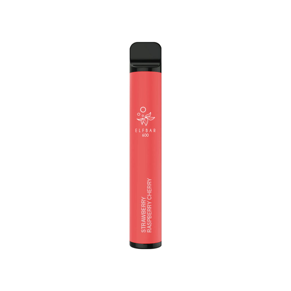 Best Nicotine Free Vapes elf bar 600 strawberry raspberry cherry