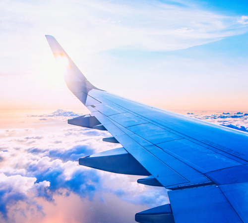 vaping on holiday - plane