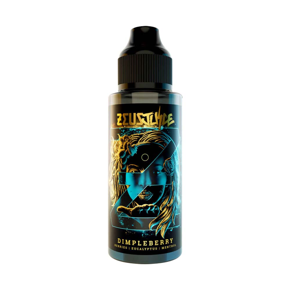 Best Nicotine Free Vapes zeus juice 100ml dimpleberry