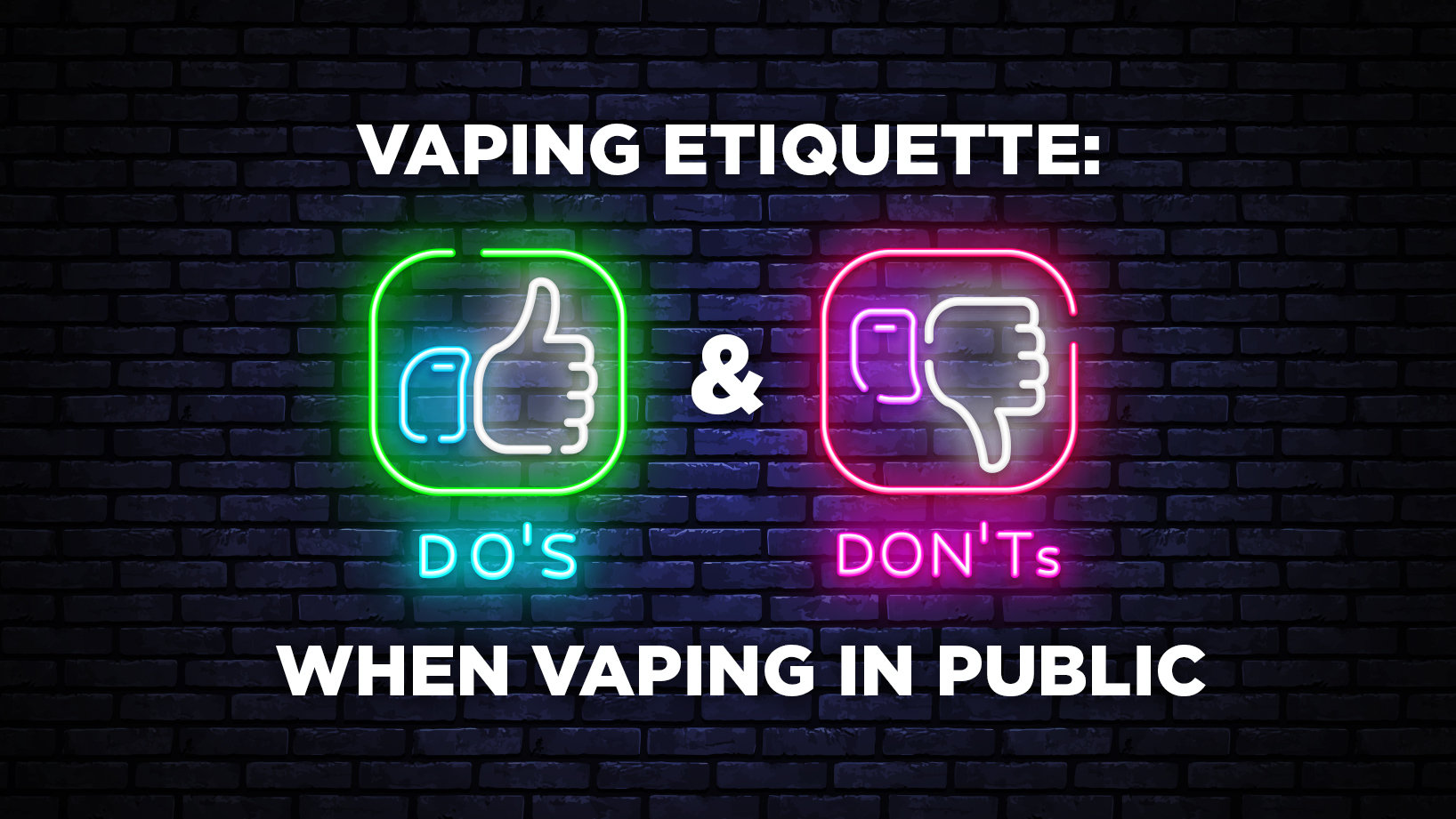 Vaping etiquette