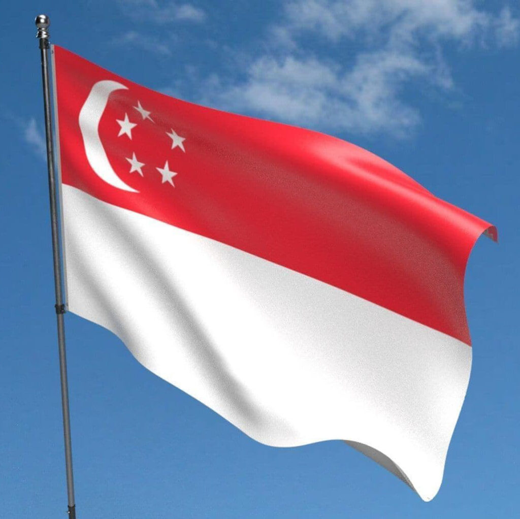 singapore 5ft x 3ft flag 1 846 p