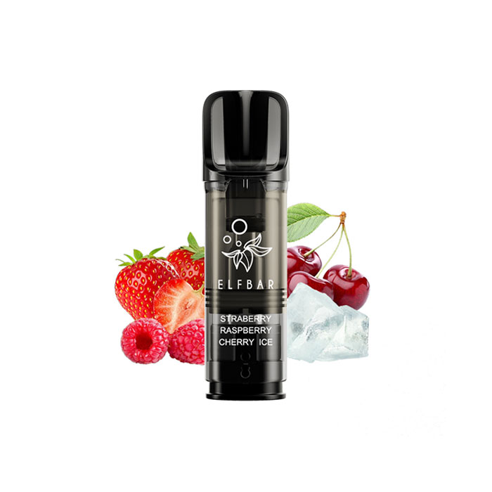 elf bar elfa pro pod strawberry raspberry cherry ice