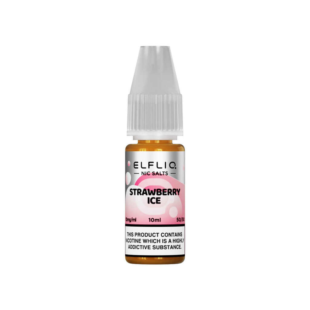 elf bar elfliq nic salt 10ml strawberry ice (best e-liquids 2025)