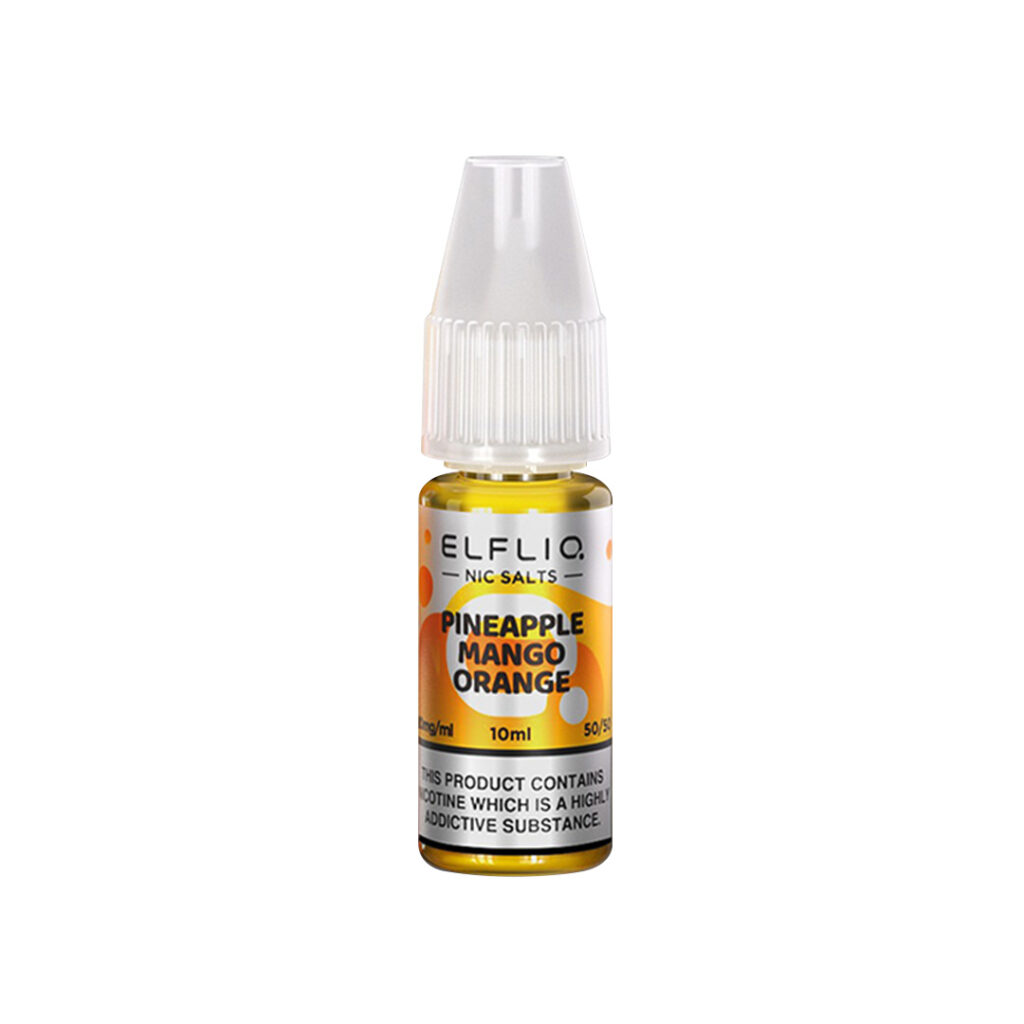 elf bar elfliq nic salt 10ml pineapple mango orange