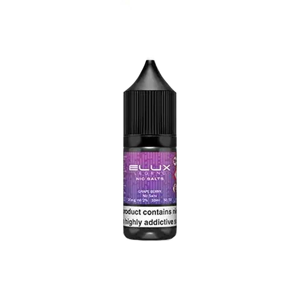 elux legend nic salts 10ml grape berry