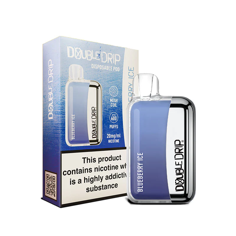 Double Drip Disposable Best Flavours Blueberry Ice