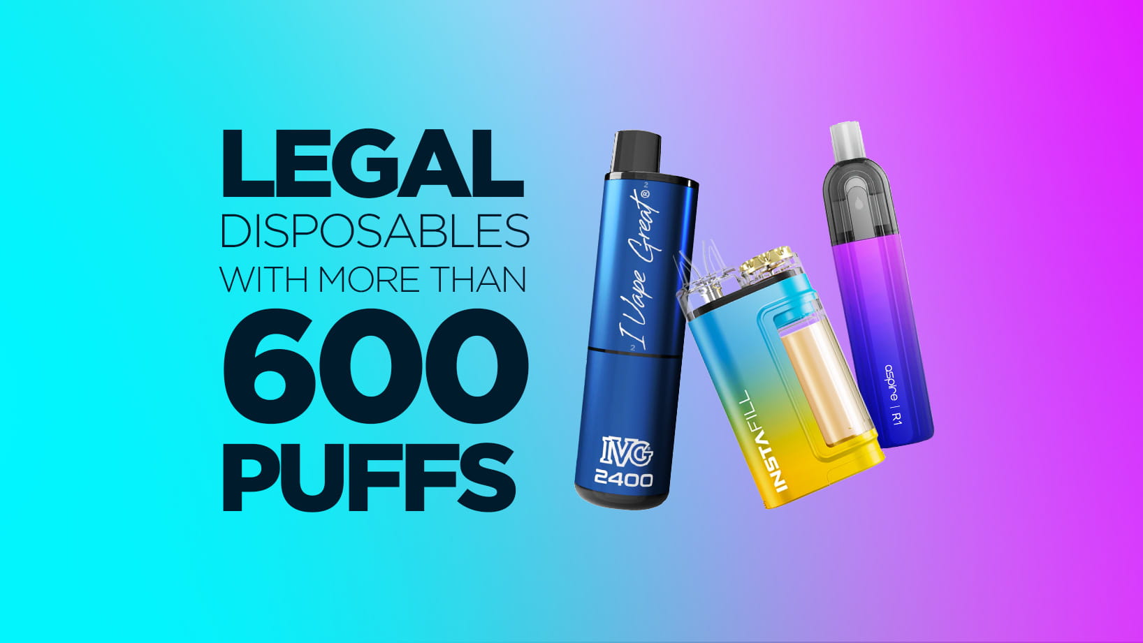 Legal Disposables With More Than 600 Puffs