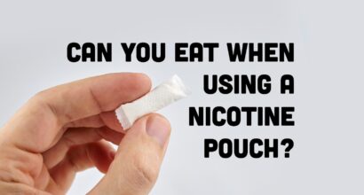 can you eat when using a nicotine pouch