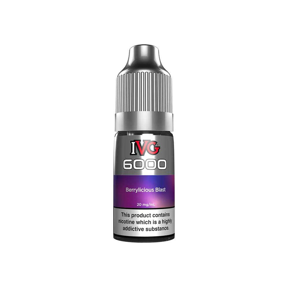 10ml ivg 6000 nic salt berrylicious blast