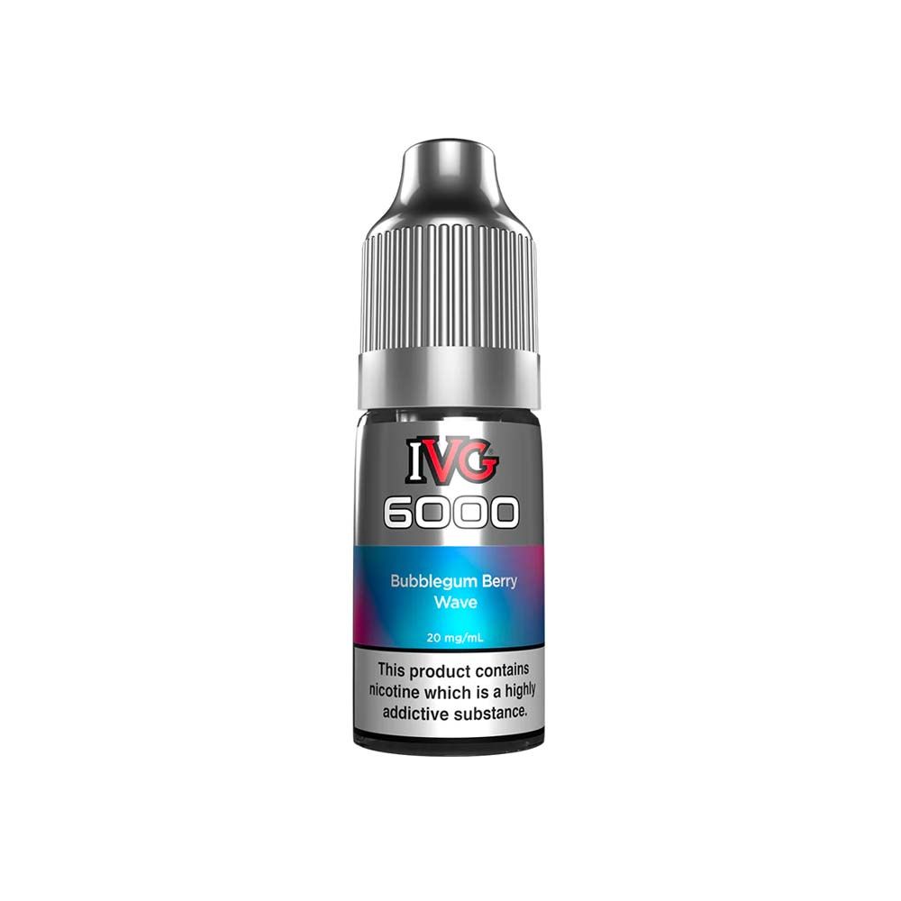 10ml ivg 6000 nic salt bubblegum berry wave