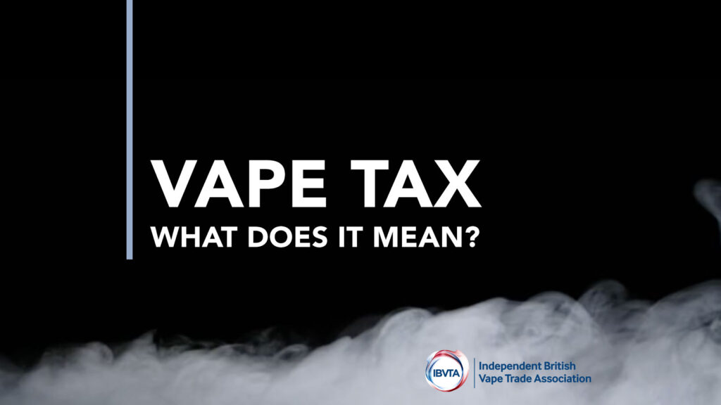 Vape tax what does it mean