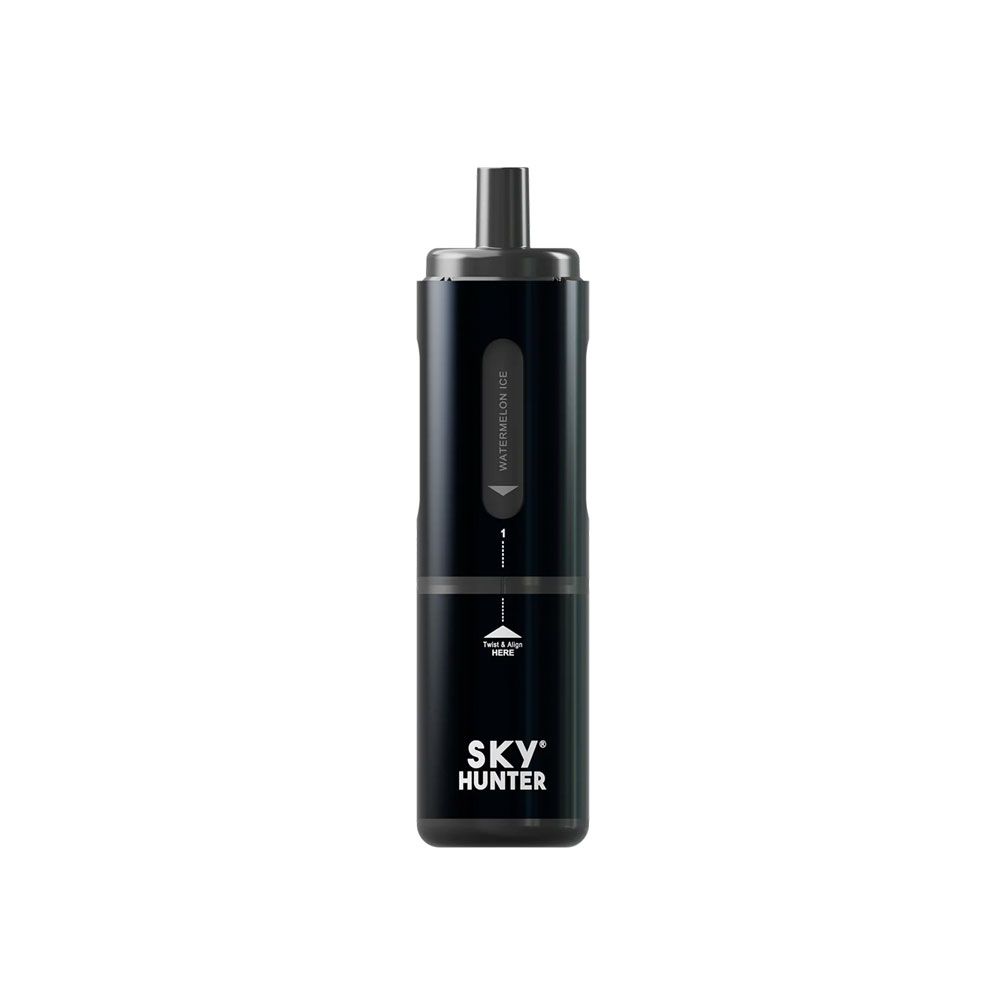 sky hunter twist slim 2600 disposable vape black 1