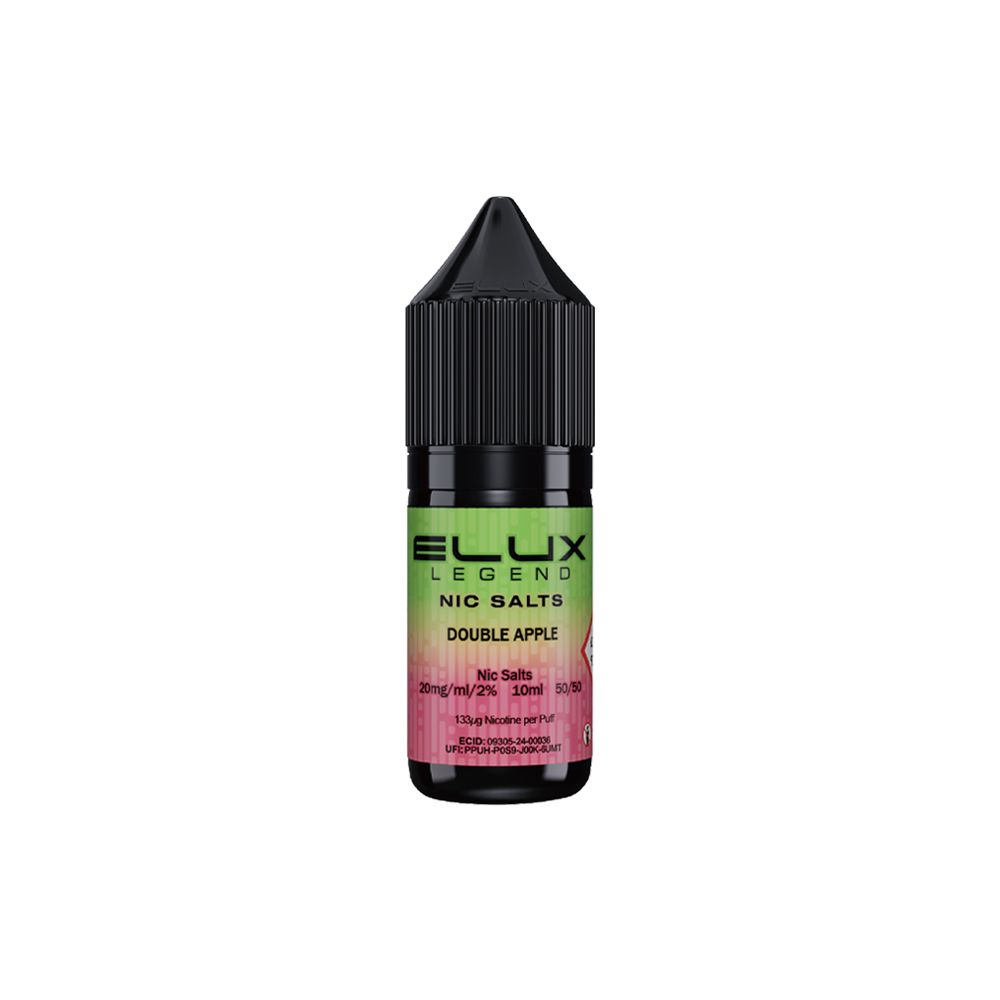 elux legend nic salts 10ml double apple