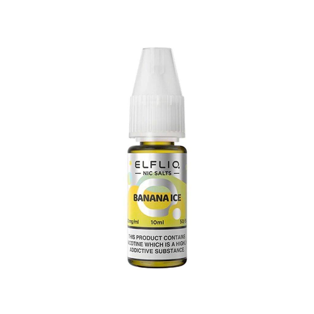 elf bar elfliq nic salt 10ml banana ice 2