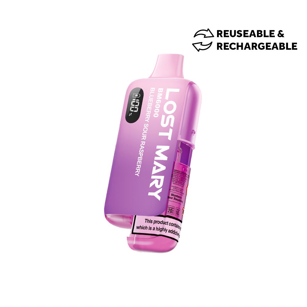 lost mary bm6000 prefilled pod kit blueberry sour raspberry