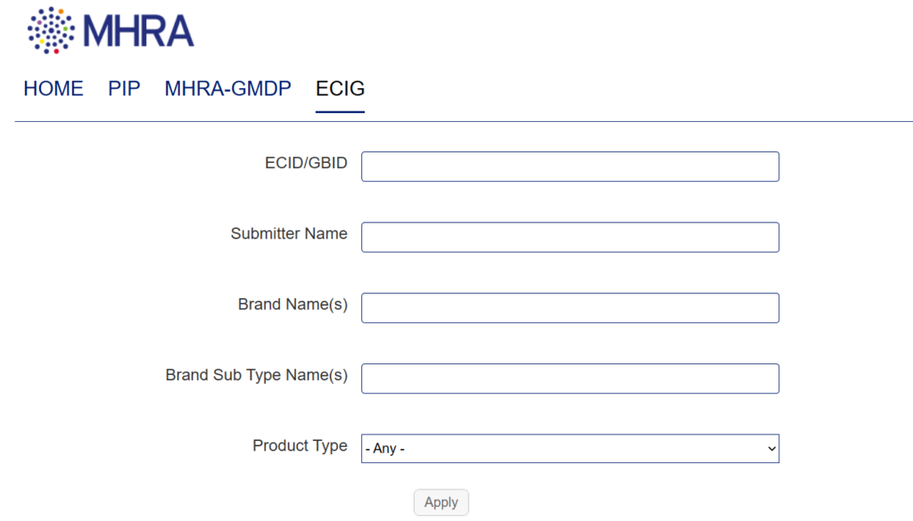 MHRA ECID Checker (Vaping law in the UK Blog)