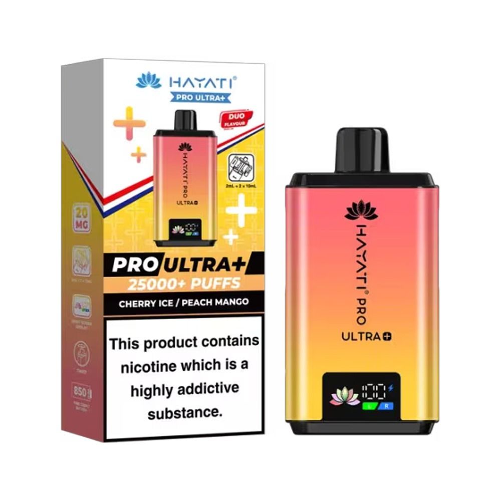 hayati pro ultra plus kit cherry ice peach mango