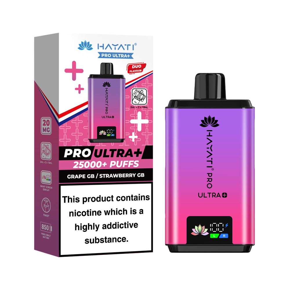 hayati pro ultra plus kit grape gb strawberry gb