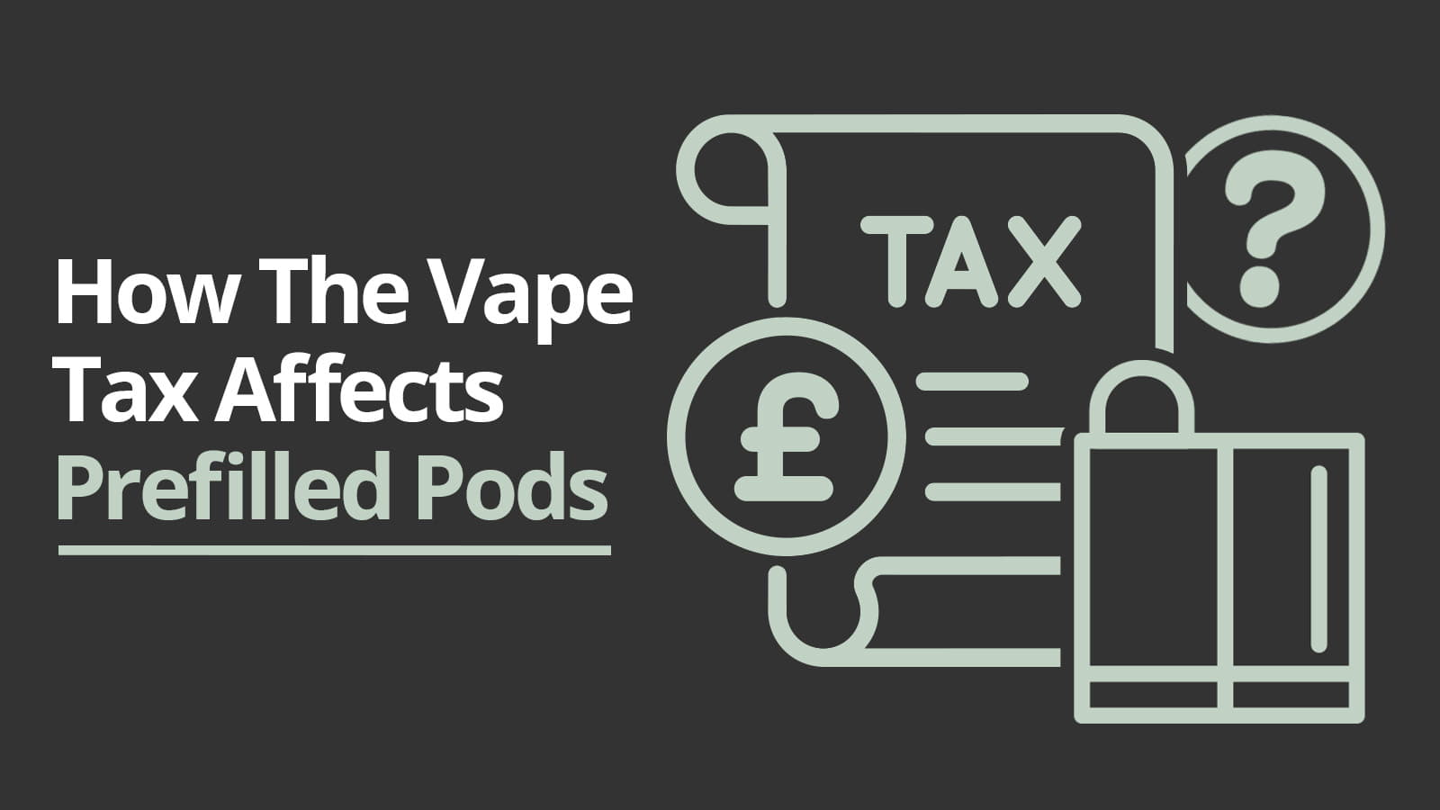 how the vape tax affects prefilled pods
