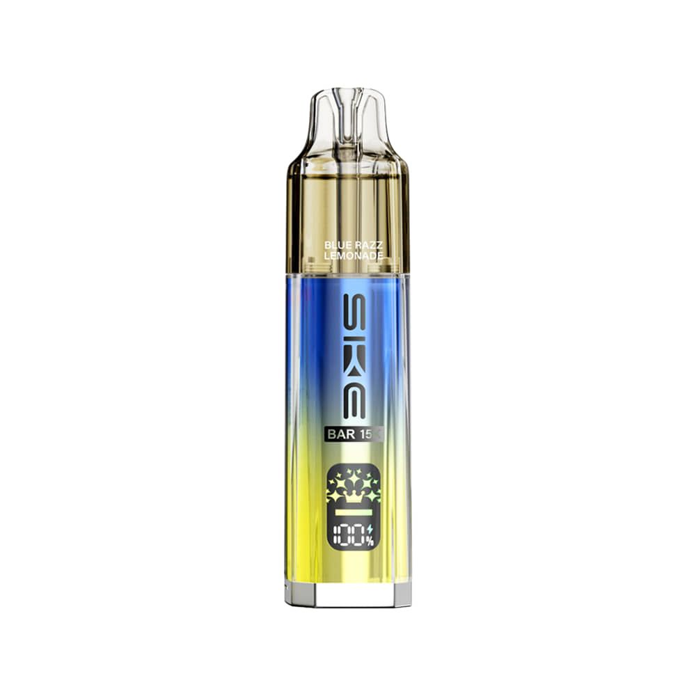 blue razz lemonade ske bar 15k flavour showing the device on a white background