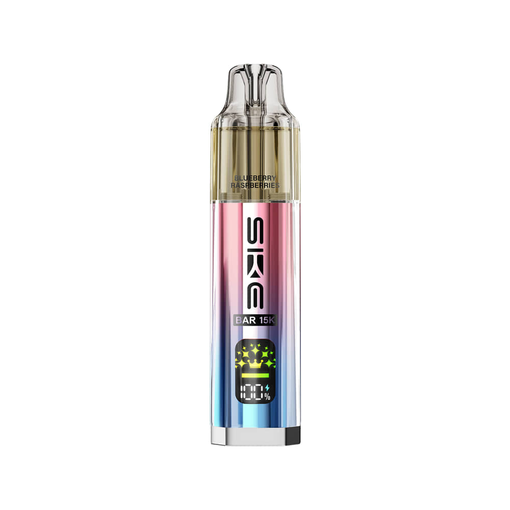 blueberry raspberries ske bar 15k flavour showing the device on a white background