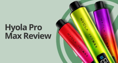 hyola pro max review image showing three devices on a light green background