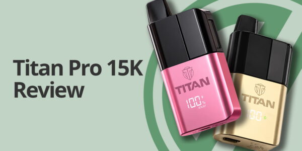 Titan Pro 15K review main image showing two kits with a green logo in the background