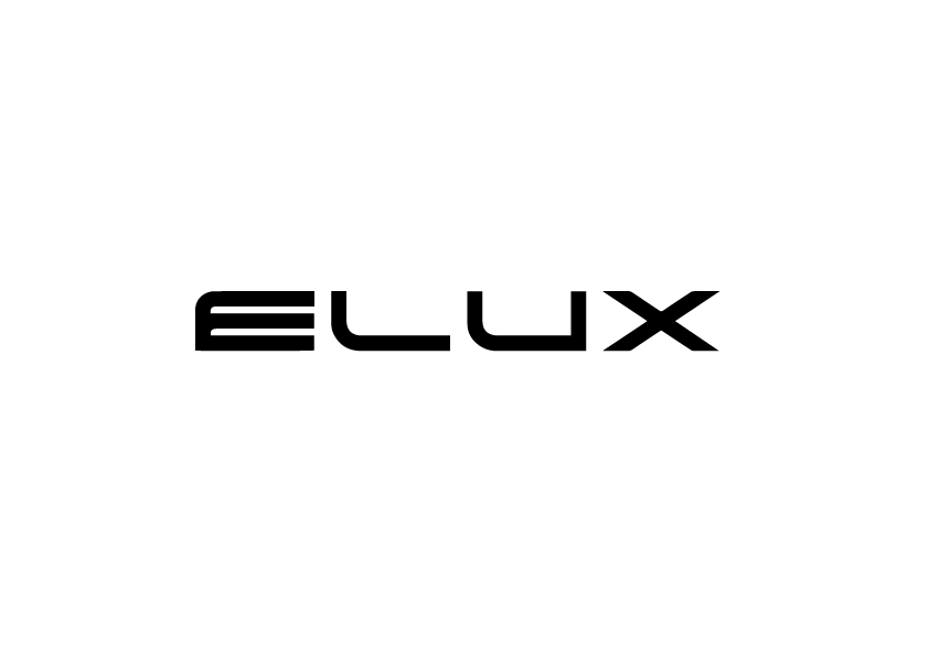 elux logo on a white background
