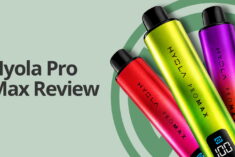 hyola pro max review image showing three devices on a light green background