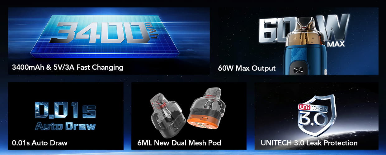 OXVA VPrime 2 - Features