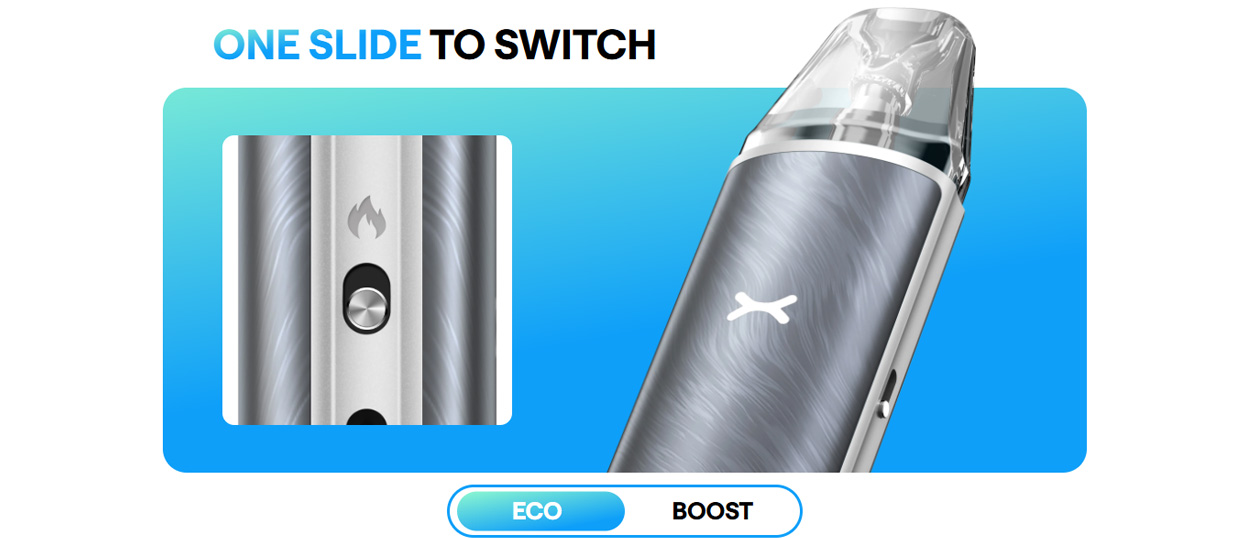 Slide to switch modes