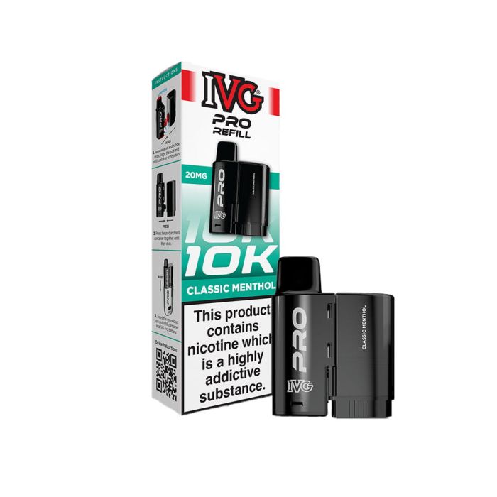 how much is a ivg pro pod Classic Menthol IVG Pro 12 Refill Pods | £7.95