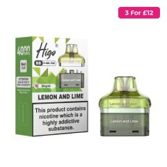 Higo BB 4000 Refill Pods - 3 for £12