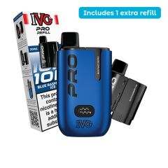 IVG PRO 12 Prefilled Pod Kit includes a pack of pods
