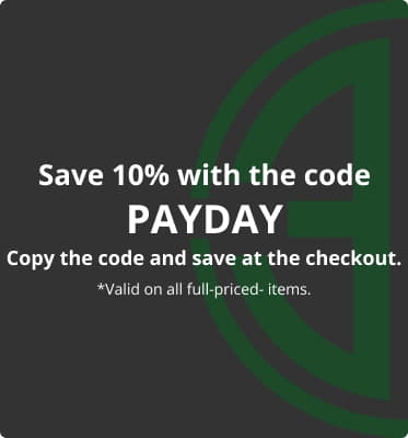 Save 10% using the code PAYDAY