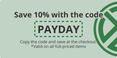 Save 10% with the code PAYDAY